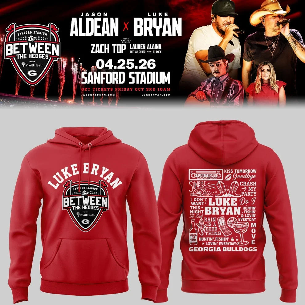 Limited Edition JA “Live Between The Hedges” At Sanford Stadium v2 Shirt Gildan 5000, Sweatshirt & Hoodie