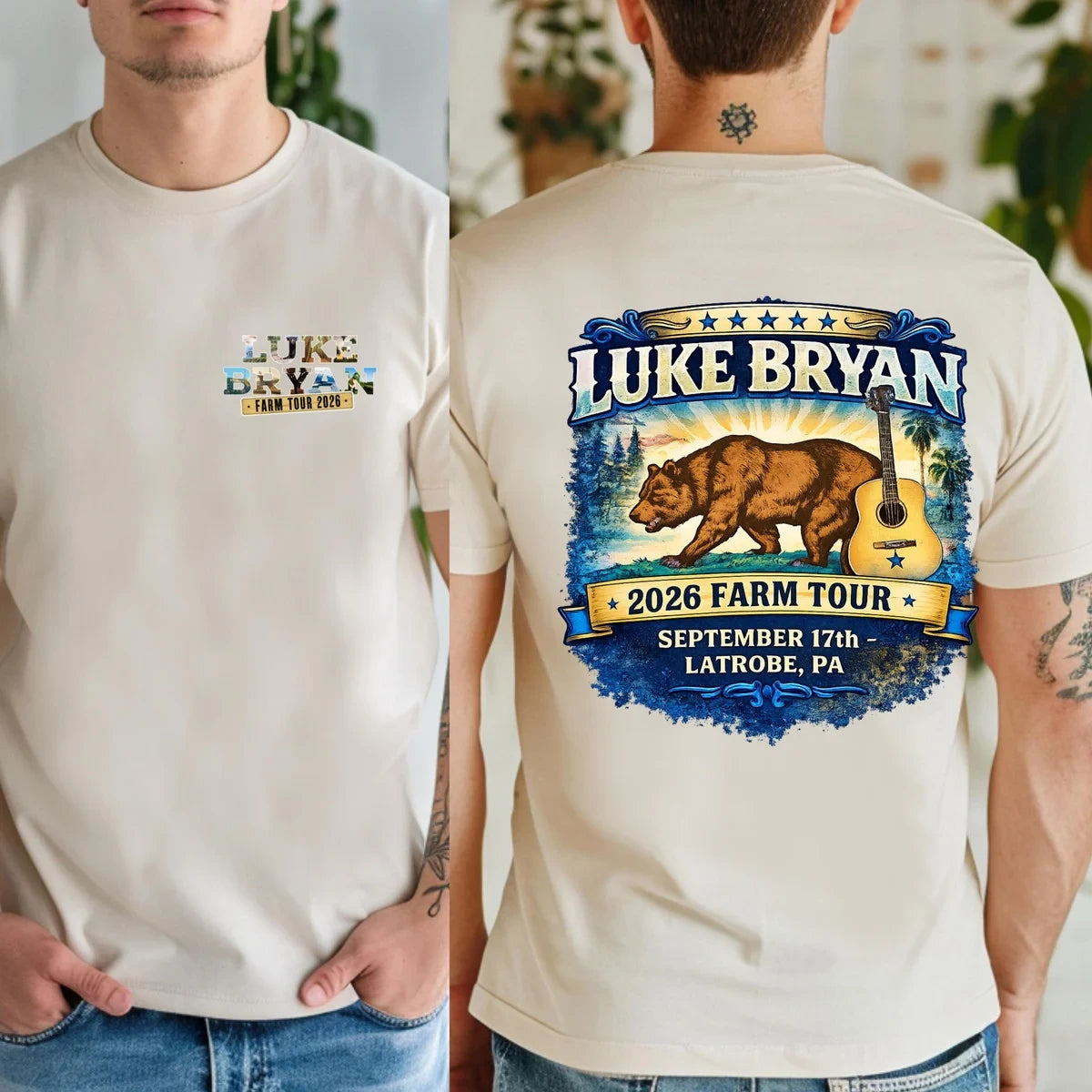 LB 2026 Farm Tour Shirt, California Farm Tour Tee, Vintage Country Concert Shirt Gildan 5000, Sweatshirt & Hoodie
