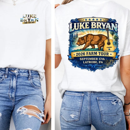 LB 2026 Farm Tour Shirt, California Farm Tour Tee, Vintage Country Concert Shirt Gildan 5000, Sweatshirt & Hoodie