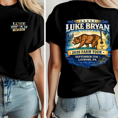 LB 2026 Farm Tour Shirt, California Farm Tour Tee, Vintage Country Concert Shirt Gildan 5000, Sweatshirt & Hoodie