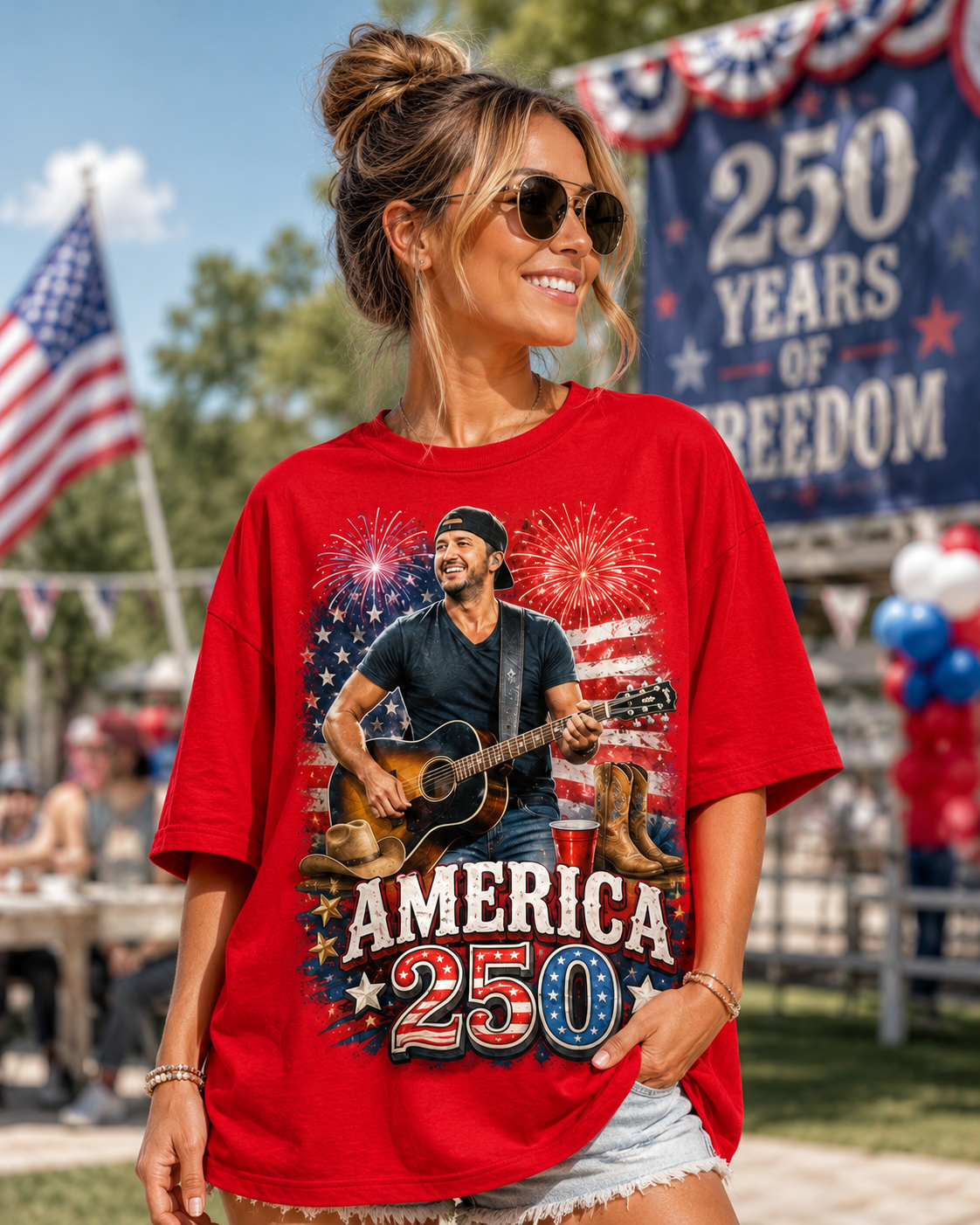LB 250 Years Of Freedom 2026 Shirt Gildan 5000, Sweatshirt & Hoodie