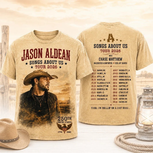 JA Songs About Us Washed T - Shirt , Sweatshirt & Hoodie