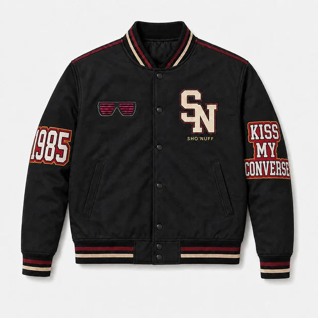 Melanin Classics - Who's The Mastah? Shonuff Premium Varsity Jacket