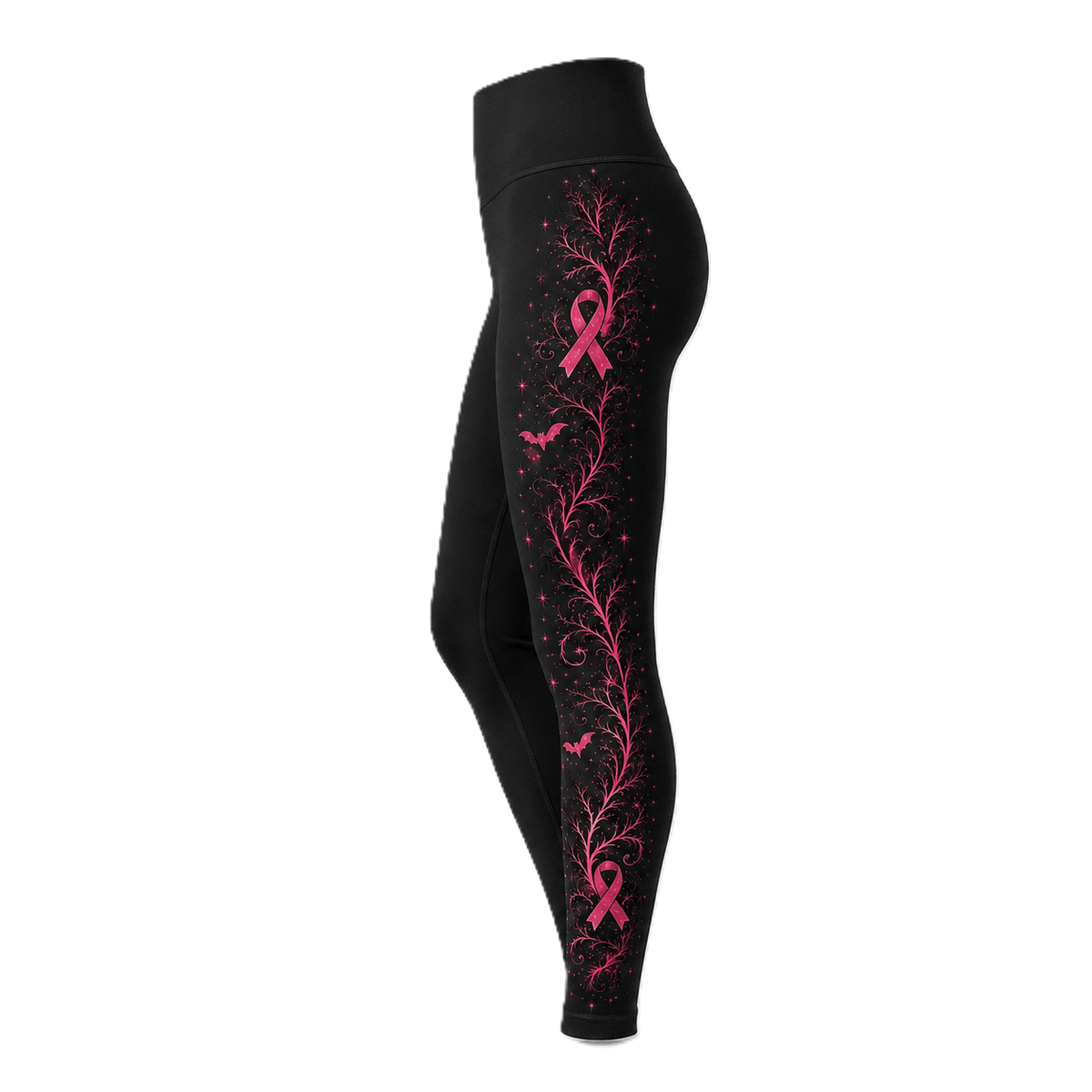 Premium Pink October Witch Women’s BJJ Rash Guard, We Wear Pink Long Sleeve No-Gi Compression Shirt, Breast Cancer Awareness 3D Print Never Fade
