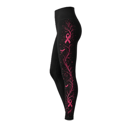 Premium Pink October Witch Women’s BJJ Rash Guard, We Wear Pink Long Sleeve No-Gi Compression Shirt, Breast Cancer Awareness 3D Print Never Fade