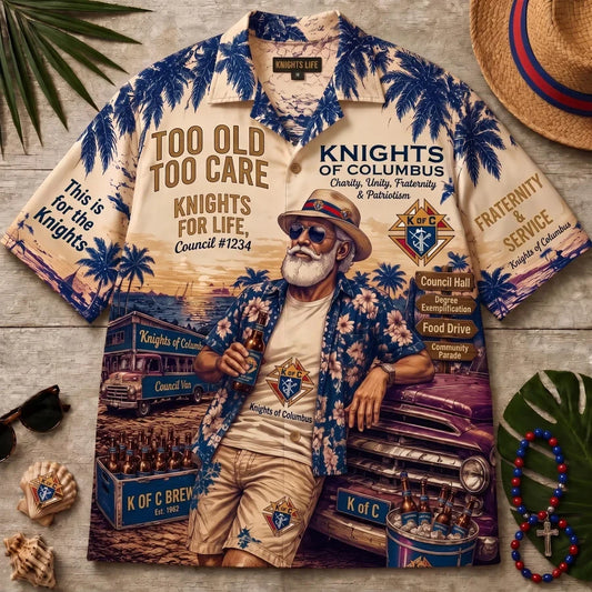 Knights of Columbus Team Apparel – Premium Hawaiian Shirt, Shorts Set, T-Shirt, Jersey, Sweatshirt & Hoodie