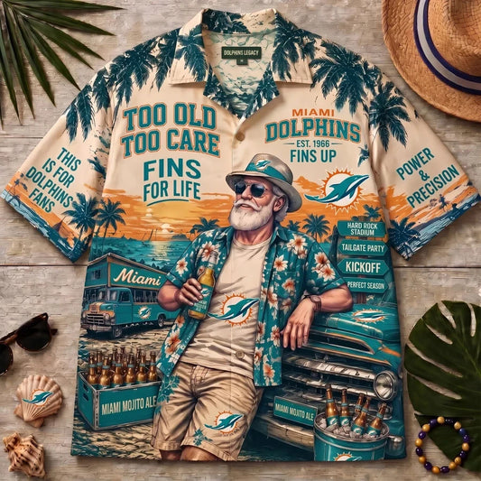 Miami Dolphins Team Apparel – Premium Hawaiian Shirt, Shorts Set, T-Shirt, Jersey, Sweatshirt & Hoodie