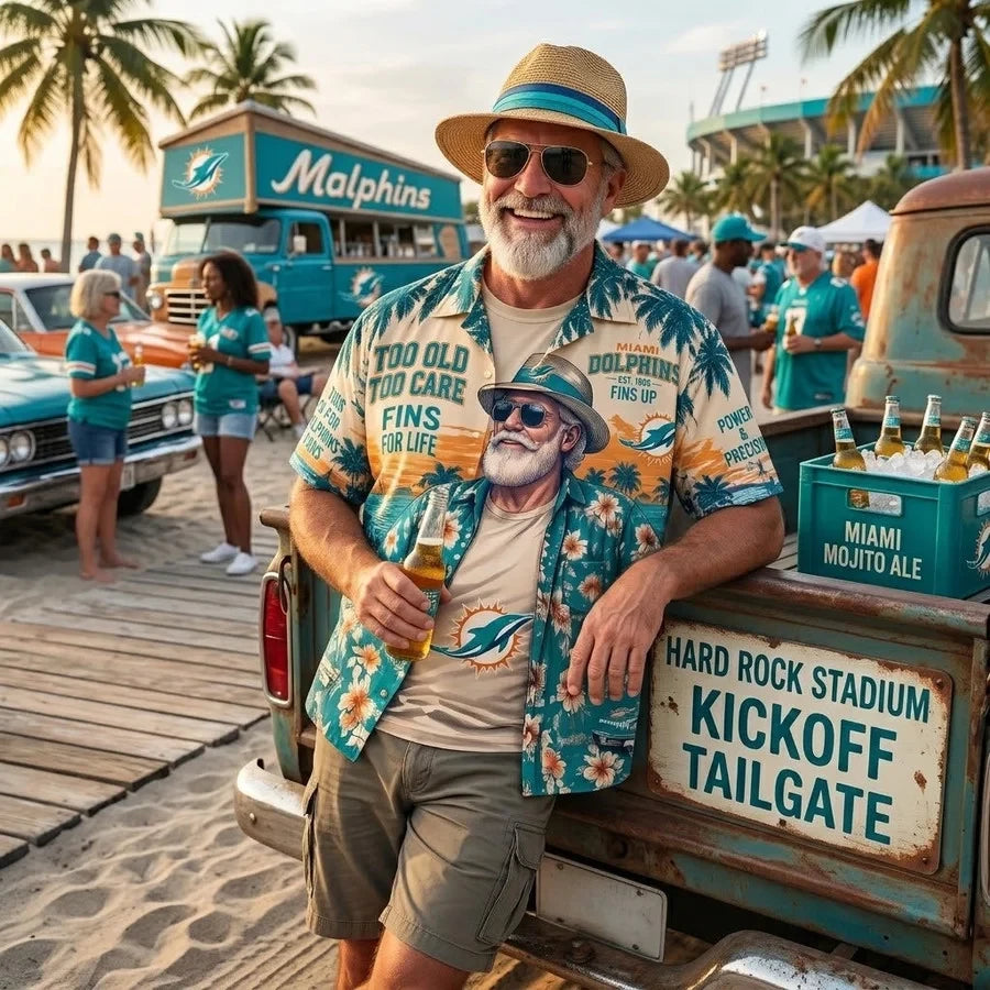 Miami Dolphins Team Apparel – Premium Hawaiian Shirt, Shorts Set, T-Shirt, Jersey, Sweatshirt & Hoodie