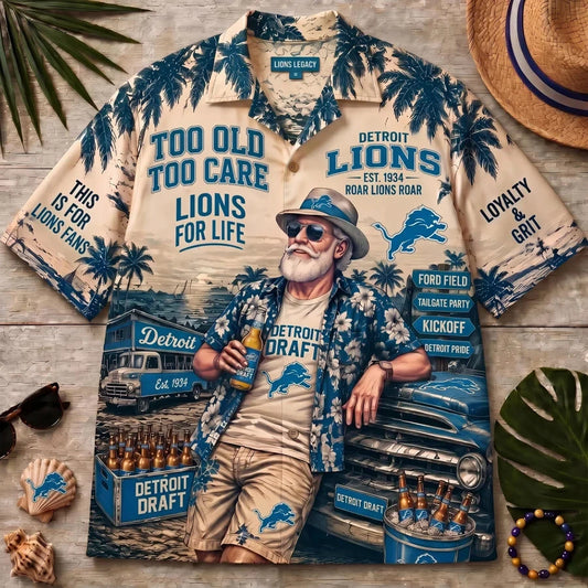 Detroit Lions Team Apparel – Premium Hawaiian Shirt, Shorts Set, T-Shirt, Jersey, Sweatshirt & Hoodie