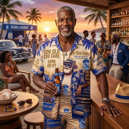 Phi Beta Sigma Team Apparel – Premium Hawaiian Shirt, Shorts Set, T-Shirt, Jersey, Sweatshirt & Hoodie