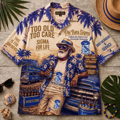 Phi Beta Sigma Team Apparel – Premium Hawaiian Shirt, Shorts Set, T-Shirt, Jersey, Sweatshirt & Hoodie