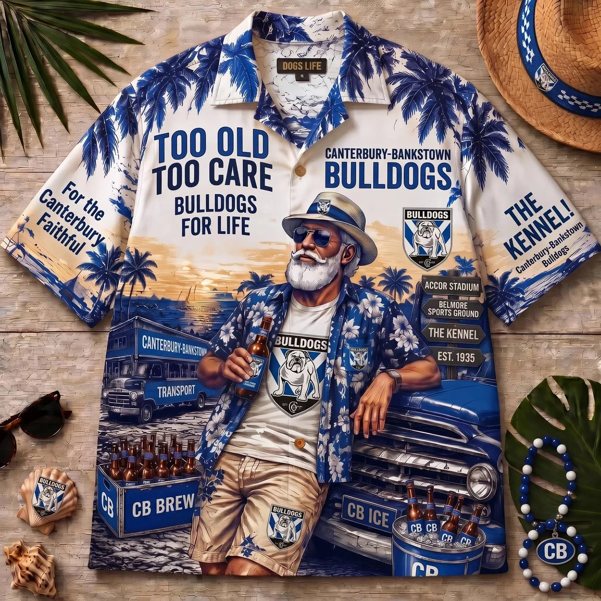 Canterbury-Bankstown Bulldogs Team Apparel – Premium Hawaiian Shirt, Shorts Set, T-Shirt, Jersey, Sweatshirt & Hoodie