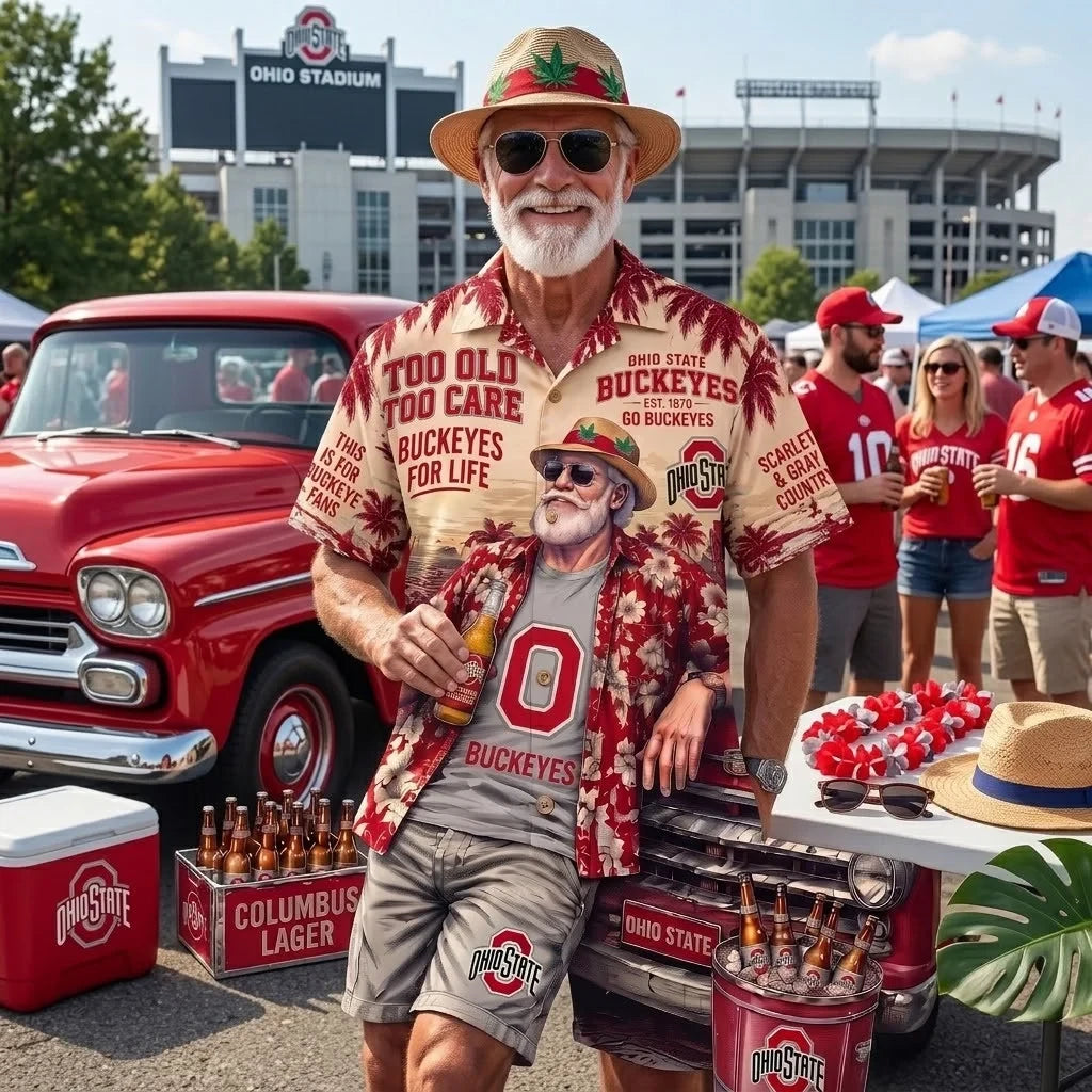 Ohio State Buckeyes Team Apparel – Premium Hawaiian Shirt, Shorts Set, T-Shirt, Jersey, Sweatshirt & Hoodie