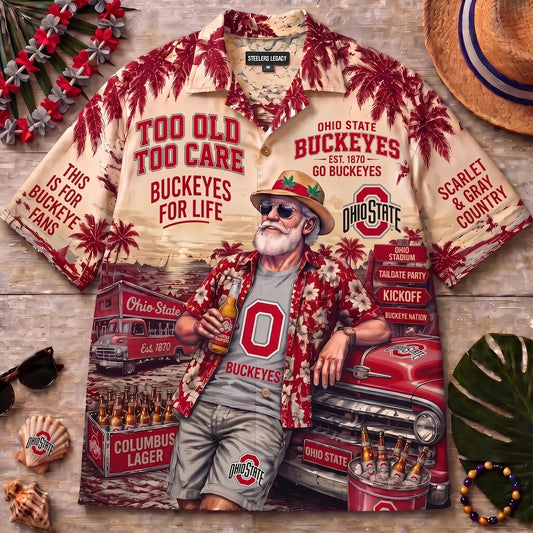 Ohio State Buckeyes Team Apparel – Premium Hawaiian Shirt, Shorts Set, T-Shirt, Jersey, Sweatshirt & Hoodie