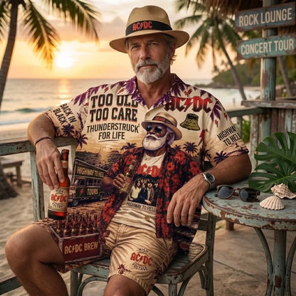 AC/DC Rock Band Apparel – Premium Hawaiian Shirt, Shorts Set, T-Shirt, Jersey, Sweatshirt & Hoodie