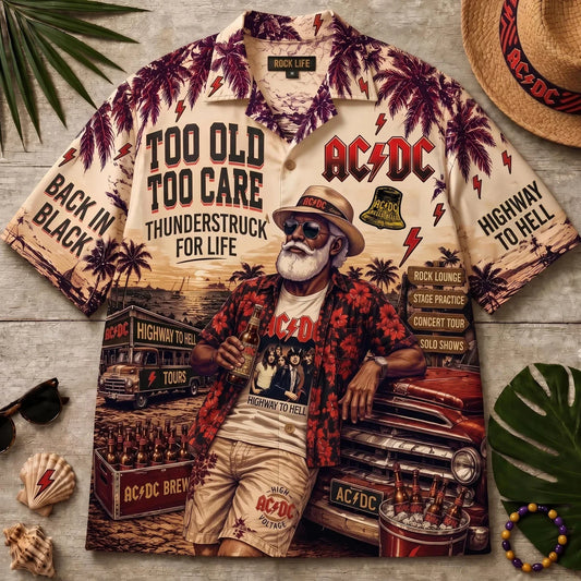 AC/DC Rock Band Apparel – Premium Hawaiian Shirt, Shorts Set, T-Shirt, Jersey, Sweatshirt & Hoodie