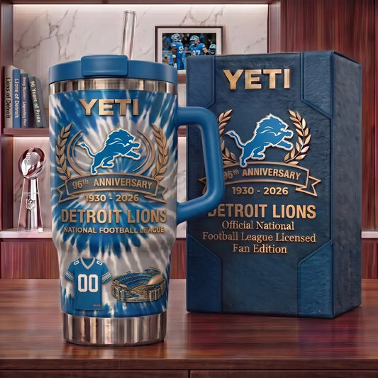 Detroit Lions NFL Tumbler – 96th Anniversary Fan Edition
