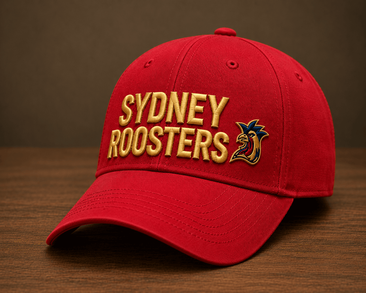 Embroidered Cap - Sydney Roosters Baseball Cap