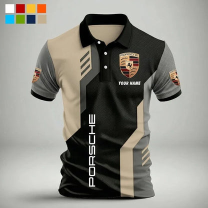 3D All Over Printed Porsche Polo Shirt Limited Edition  – Custom Name