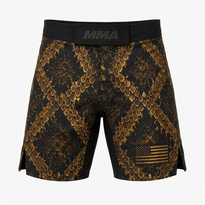 Premium Black Gold Don’t Tread On Me Rattlesnake American Patriotic Jiu-Jitsu MMA Rash Guard For Men Combat 3D Print Never Fade