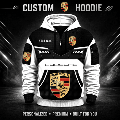 Porsche Custom Quarter Zip Hoodie