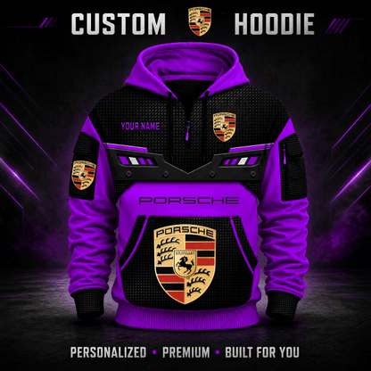 Porsche Custom Quarter Zip Hoodie