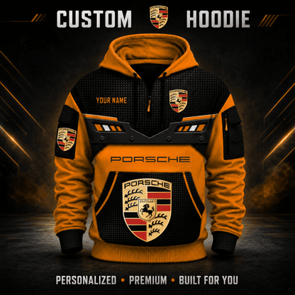 Porsche Custom Quarter Zip Hoodie