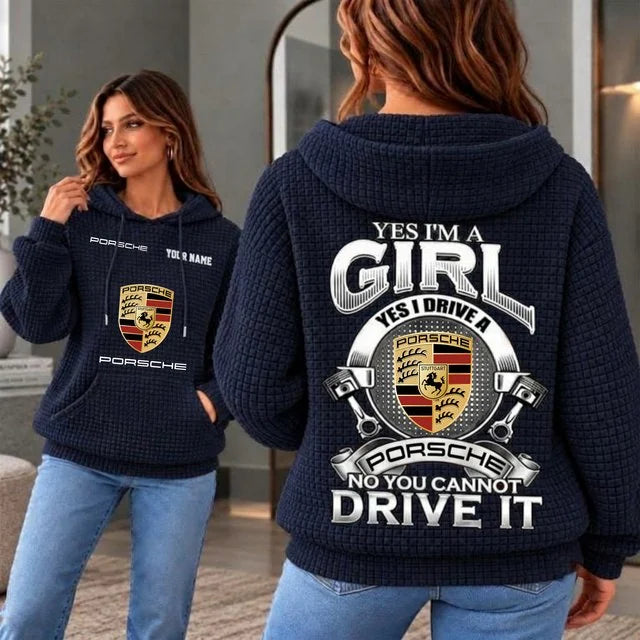 Porsche Cusom Name Casual Design Women Hoodie