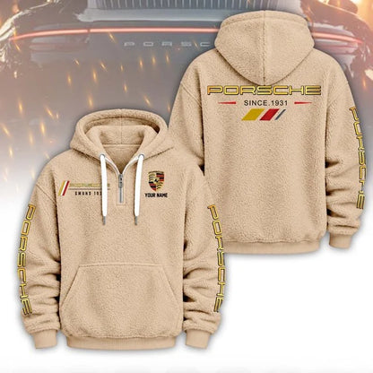 Porsche 3D Zipper Fleece Hoodie