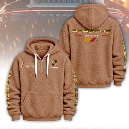 Porsche 3D Zipper Fleece Hoodie