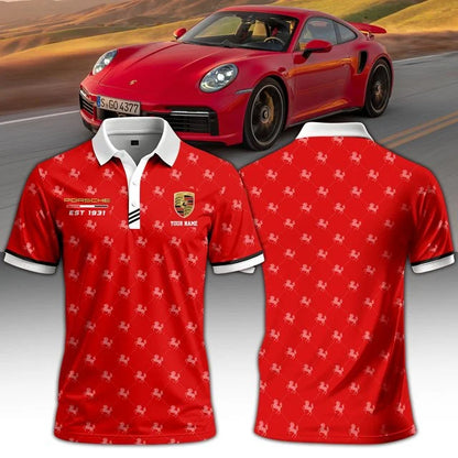 Custom Name Limited Edition Porsche Polo Shirt v2