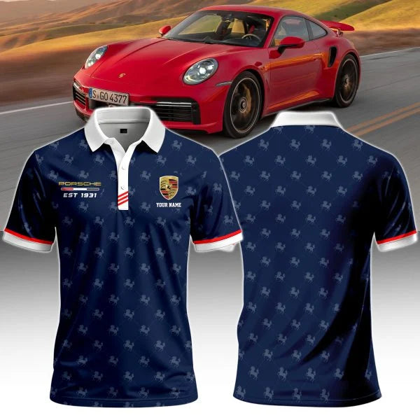 Custom Name Limited Edition Porsche Polo Shirt v2