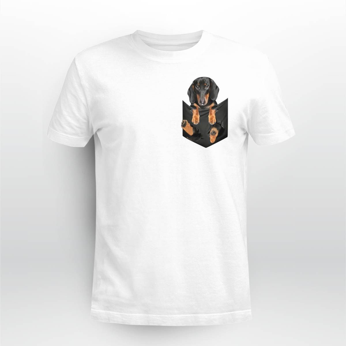 Dachshund In Pocket T-Shirt