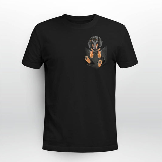 Dachshund In Pocket T-Shirt