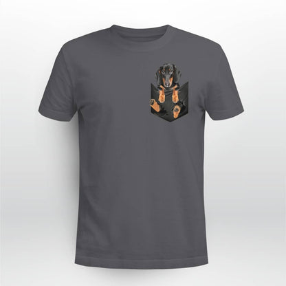 Dachshund In Pocket T-Shirt