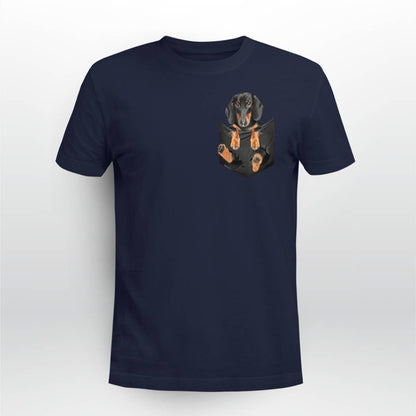 Dachshund In Pocket T-Shirt