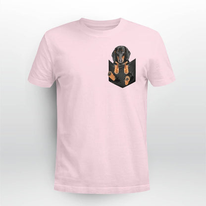 Dachshund In Pocket T-Shirt
