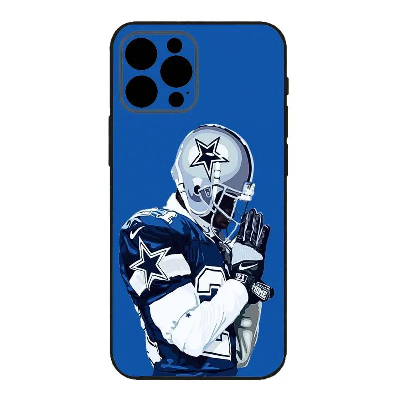 Dallas Cowboys Football Helmet Phone Case, NFL Fan Gift for iPhone 12–17 & Samsung Galaxy S22–S26