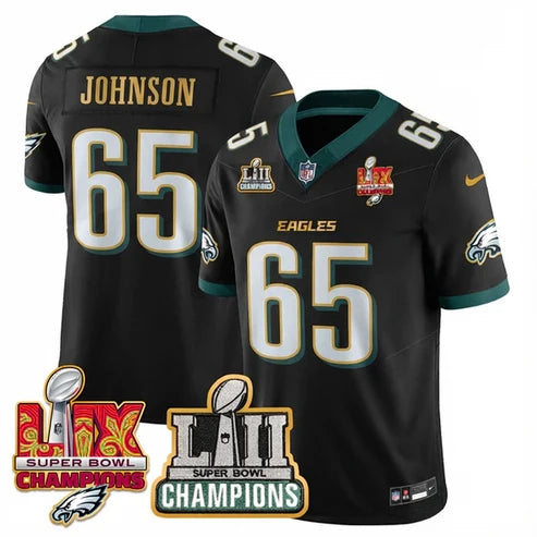 PHI LII-LIX Black S.Bowl Champions Gold Split Edition Jersey