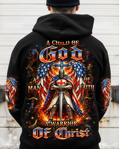 Cowgic A Warrior Of Christ Wings Men's All Over Print Shirt