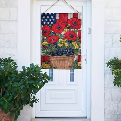 Cowgic July 4th Basket of Flowers National Flag