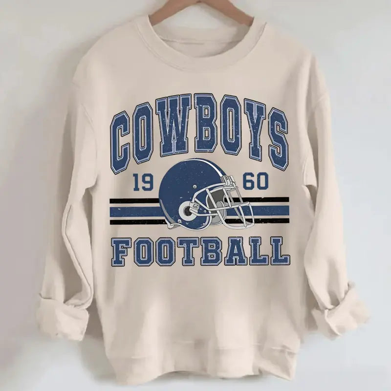 Vintage 90s Style Dallas Football Style T- Shirt Gildan 5000, Sweatshirt & Hoodie