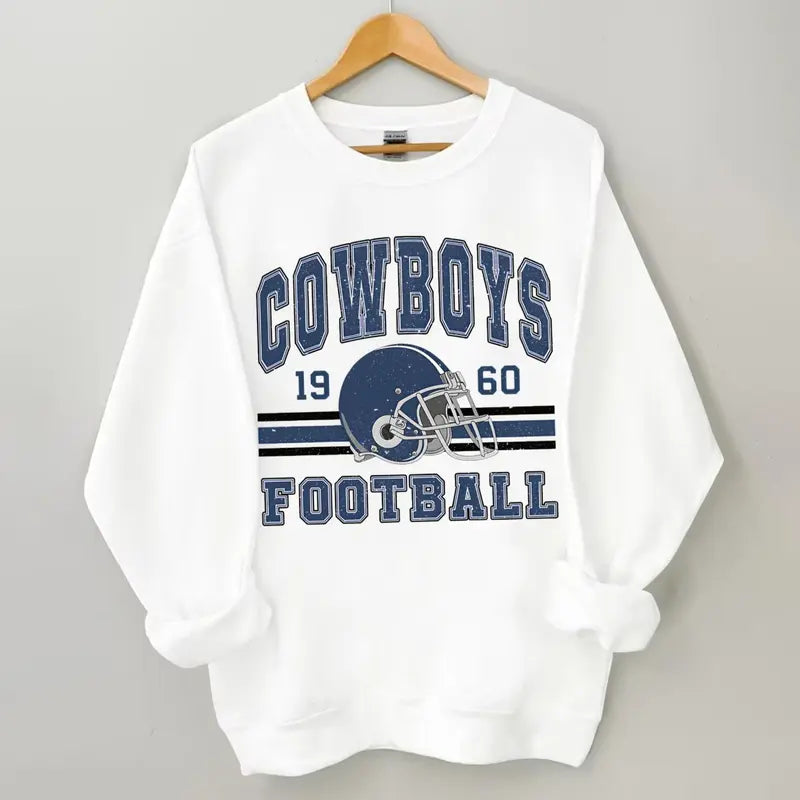 Vintage 90s Style Dallas Football Style T- Shirt Gildan 5000, Sweatshirt & Hoodie