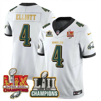 PHI LII-LIX White S.Bowl Champions Gold Split Edition Jersey