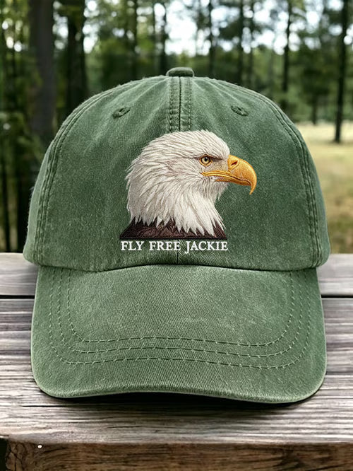 Embroidered Cap - Fly Free Jackie Baseball Cap