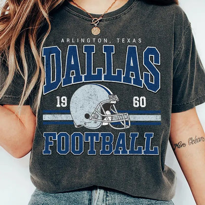 Dallas Football Vintage Style Shirt, Retro Dallas Football T- Shirt Gildan 5000, Sweatshirt & Hoodie
