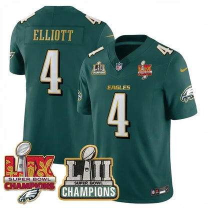 PHI LII-LIX Midnight Green S.Bowl Champions Gold Split Edition Jersey