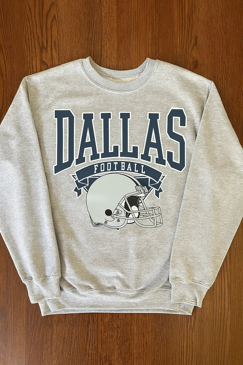 Vintage Dallas Football Style T- Shirt Gildan 5000, Sweatshirt & Hoodie