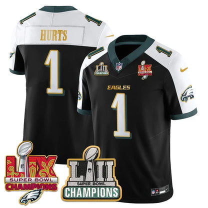 PHI LII-LIX Black Alternate S.Bowl Champions Gold Split Edition Jersey