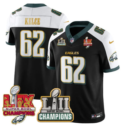 PHI LII-LIX Black Alternate S.Bowl Champions Gold Split Edition Jersey